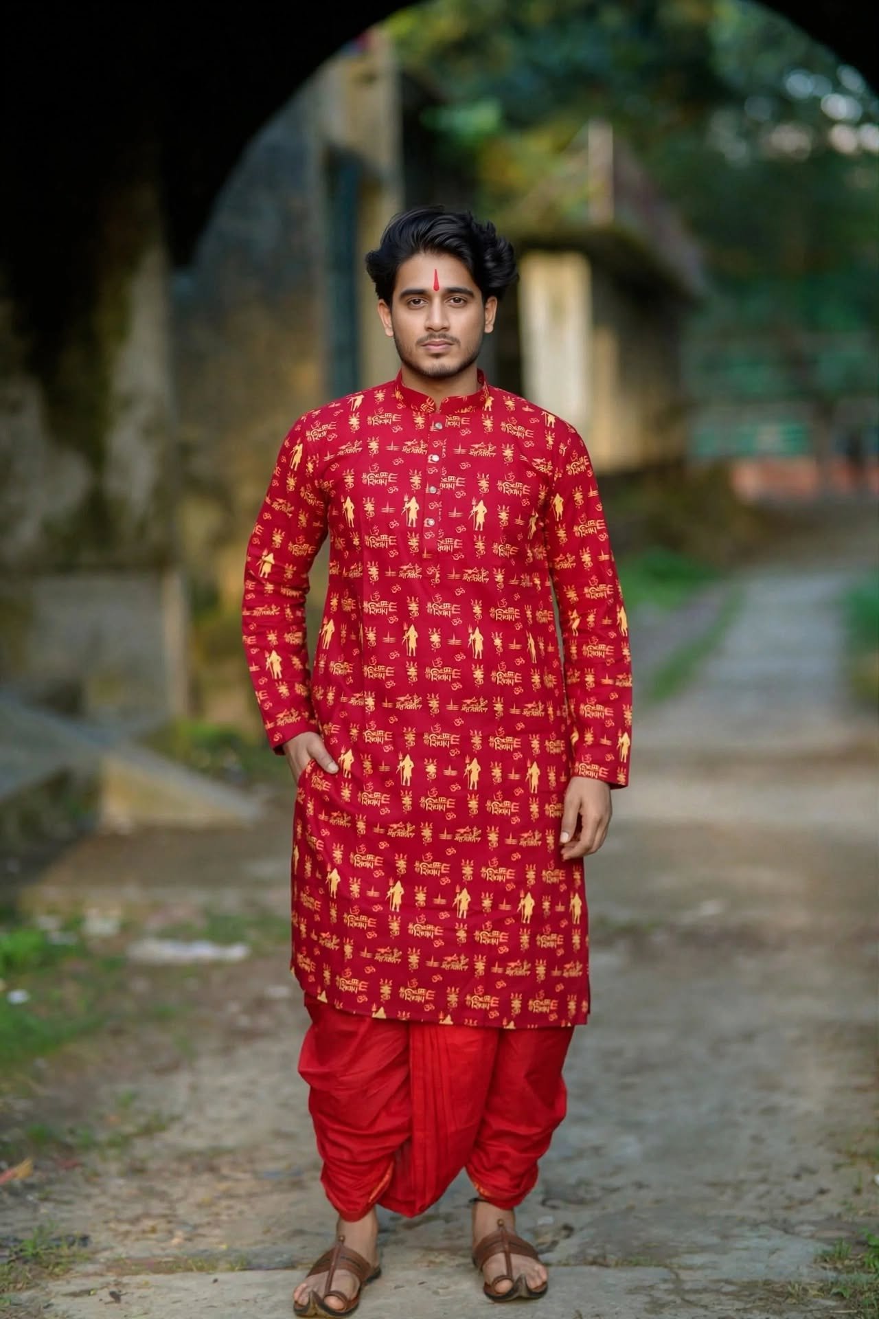 পূজা প্রিমিয়াম আড়ং কটন পাঞ্জাবি