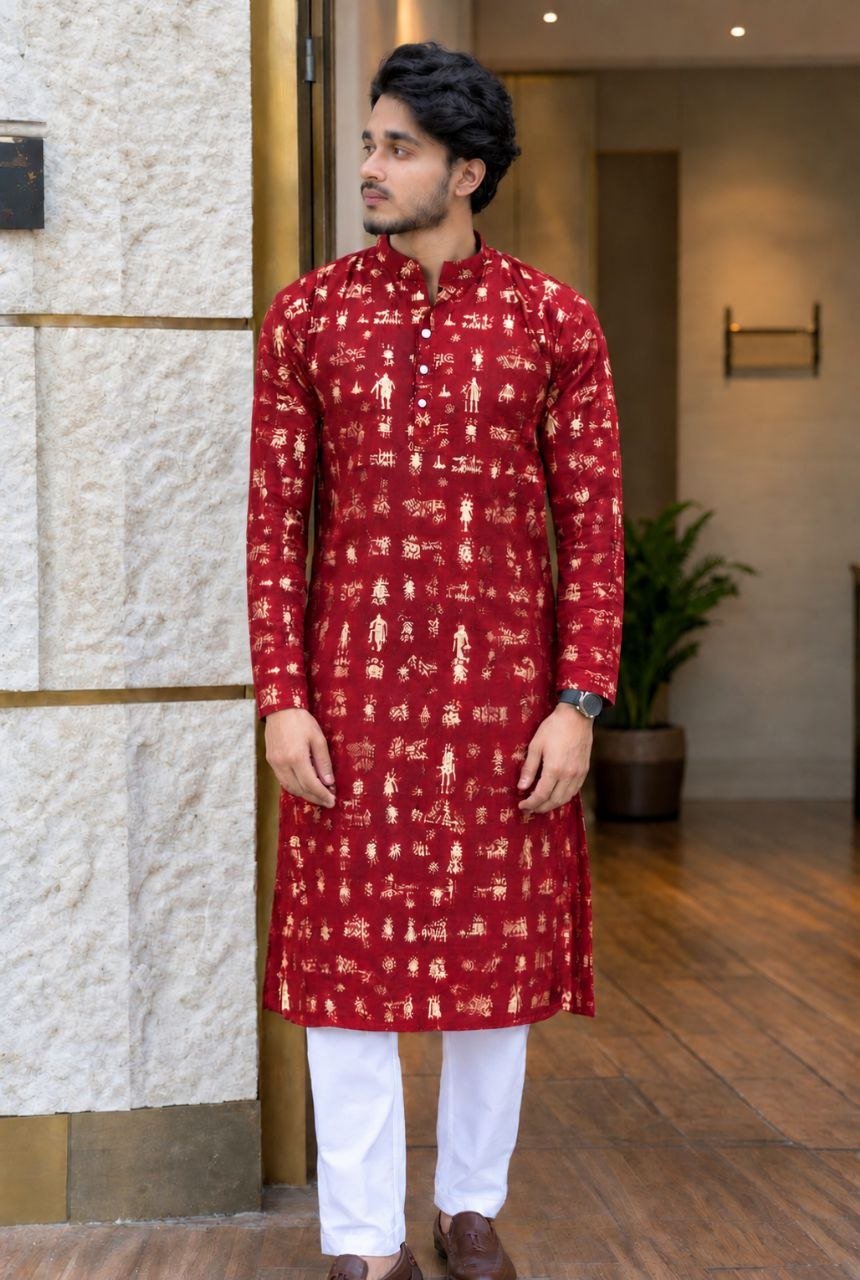 স্কীর্ণপ্রিন্ট পাঞ্জাবি দুর্গাপূজা কালেকশন
