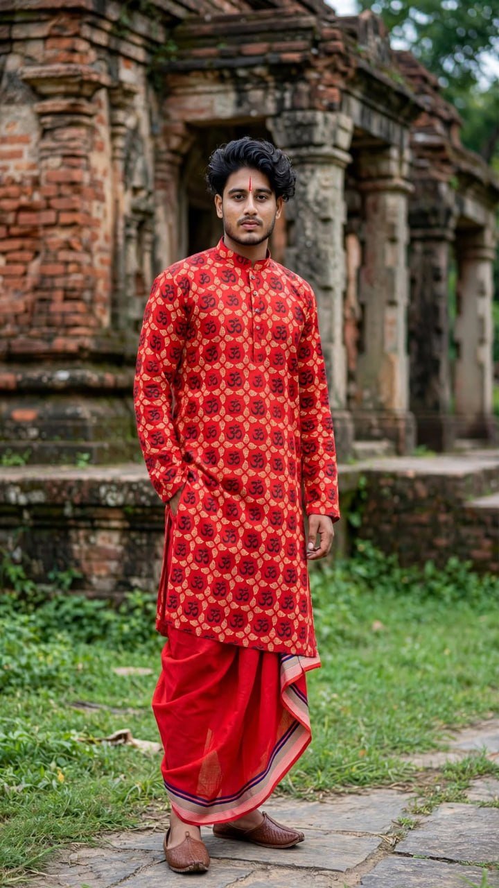 পূজা প্রিমিয়াম আড়ং কটন পাঞ্জাবি