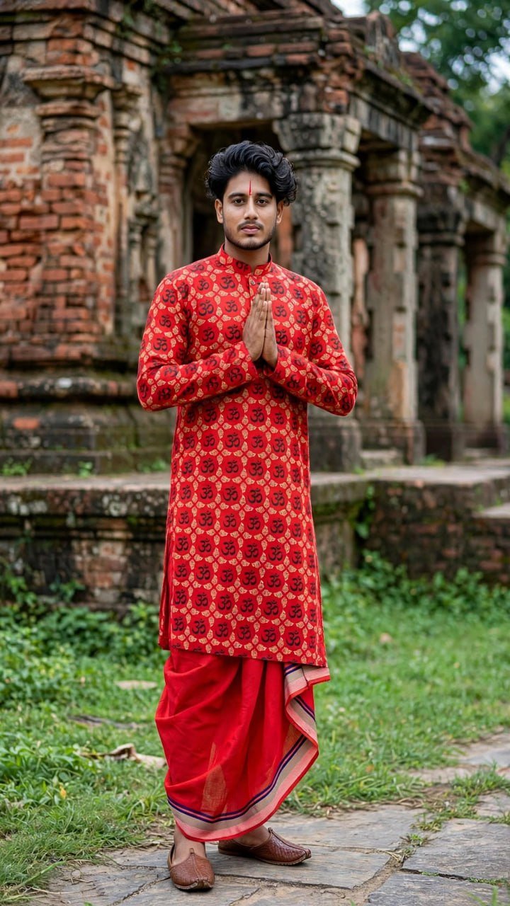 পূজা আড়ং কটন পাঞ্জাবি ১